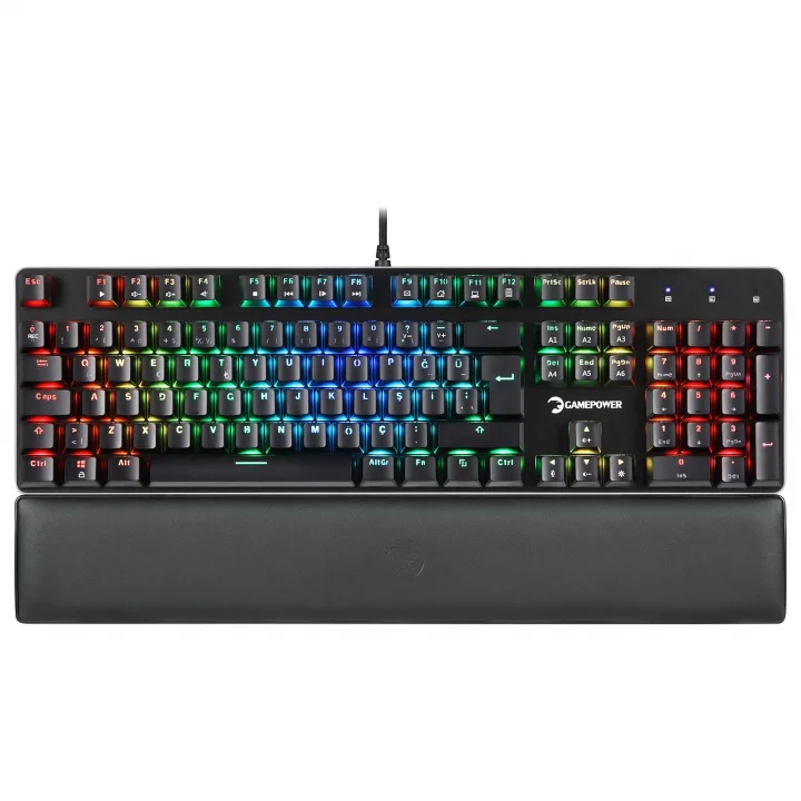 Game Power Ogre RGB 60M Blue Switch Türkçe Q USB Mekanik Gaming Klavye