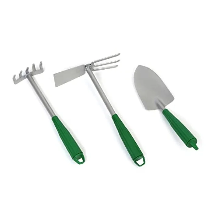 Garden Tools Çelik 3’lü Bahçe Seti Çapa Tırmık Kürek