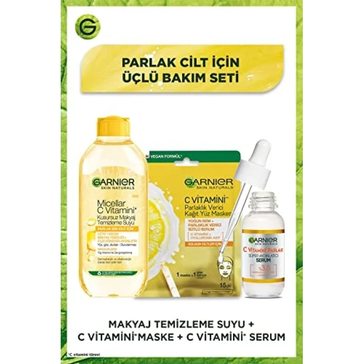 Garnier Parlak Cilt İçin 3lü Bakım Seti