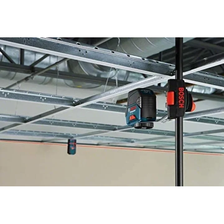 GCL 2-50 Çapraz Çizgi Lazeri, 50 metre, LR6 Lazer Alıcı, Mavi