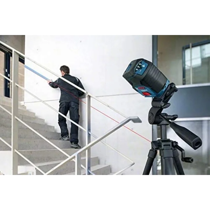 GCL 2-50 Çapraz Çizgi Lazeri, 50 metre, LR6 Lazer Alıcı, Mavi