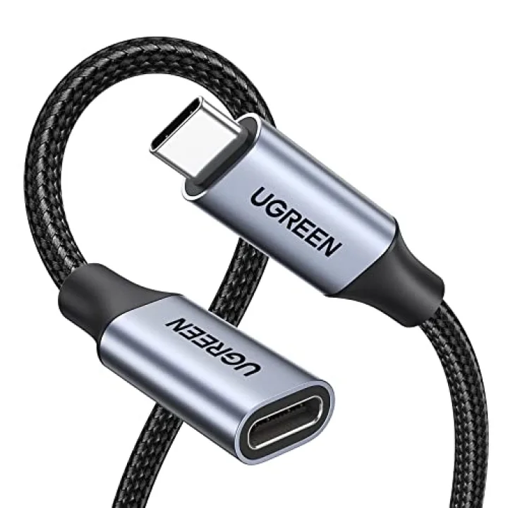 Gen2 100 W Thunderbolt 3 Type-C to Type-C Örgülü Uzatma Kablosu 50 cm