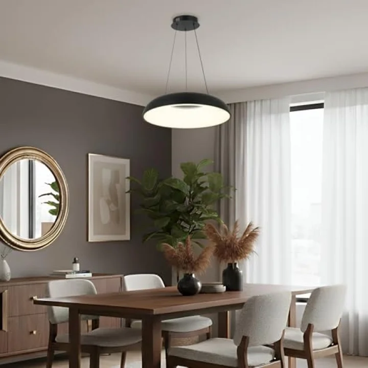 Gena 51lik Ledli Siyah Avize 34W 3000-6000K