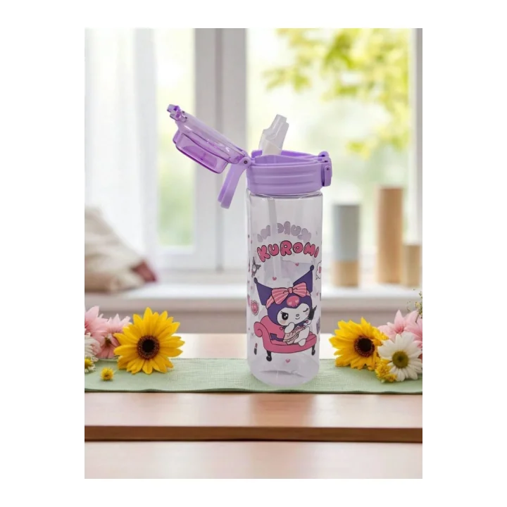 Genç Dijital Baskı Kuromi Matara, 700 ml, Lila