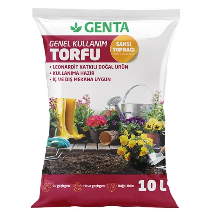 Genel Kullanım Torfu Saksı Toprağı 10 Lt