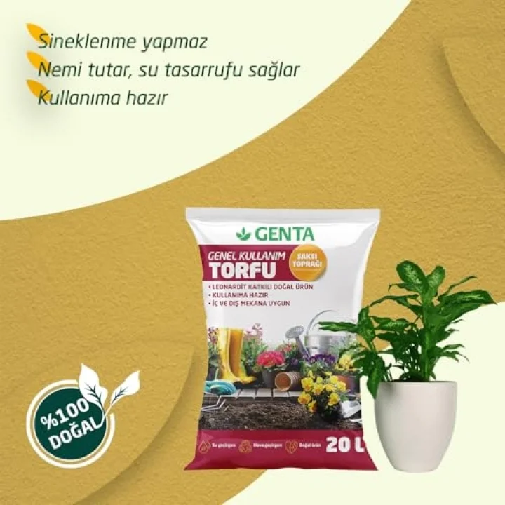 Genel Kullanım Torfu Toprağı 20 Lt