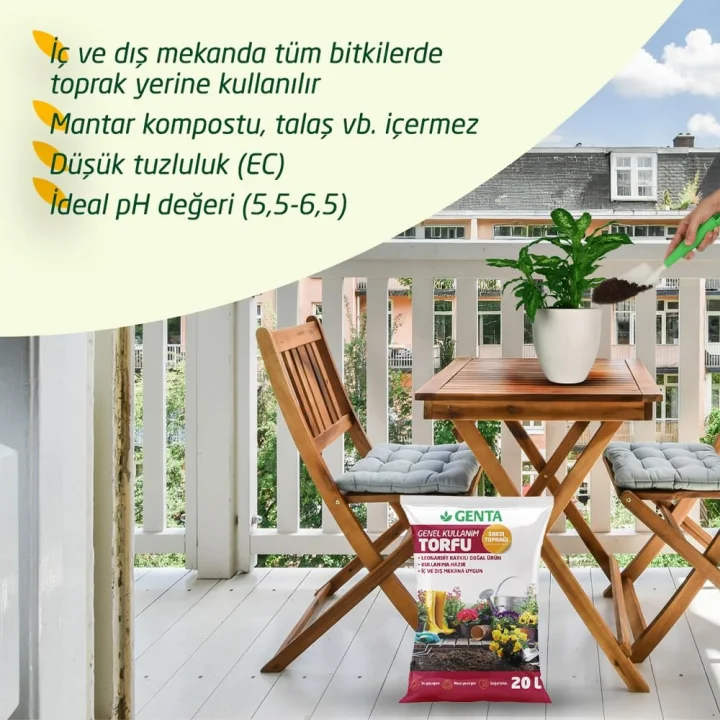 Genel Kullanım Torfu Toprağı 20 Lt