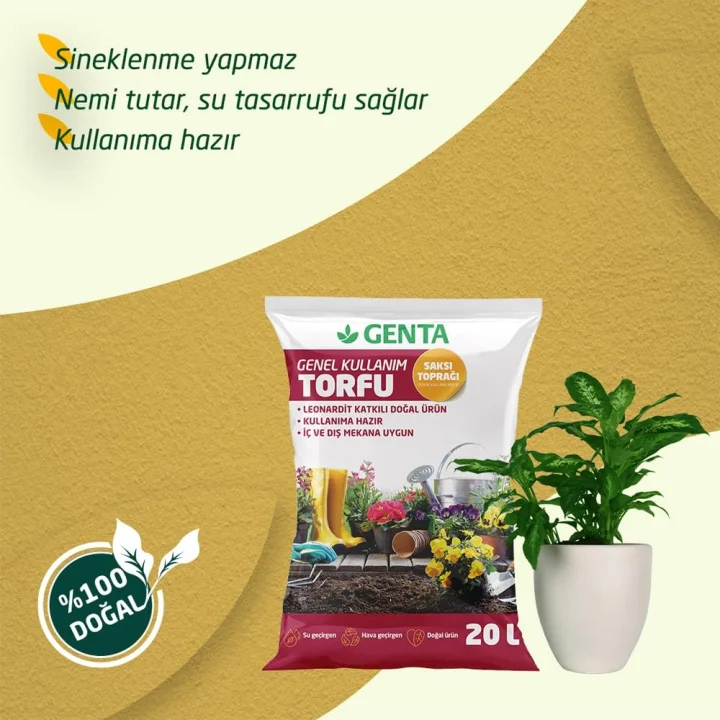 Genel Kullanım Torfu Toprağı 20 Lt