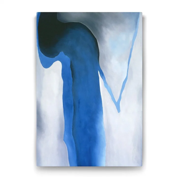 Georgia OKeeffe - Siyah Mavi ve Gri Tablosu - 70x100cm