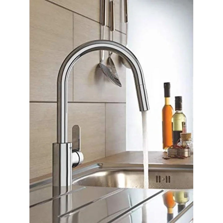 Get | Mutfak Armatürü - Tek Kollu Lavabo Bataryası, Çıkarılabilir Çift Yıkama Başlığı | C Çıkışı | Krom | 31484001