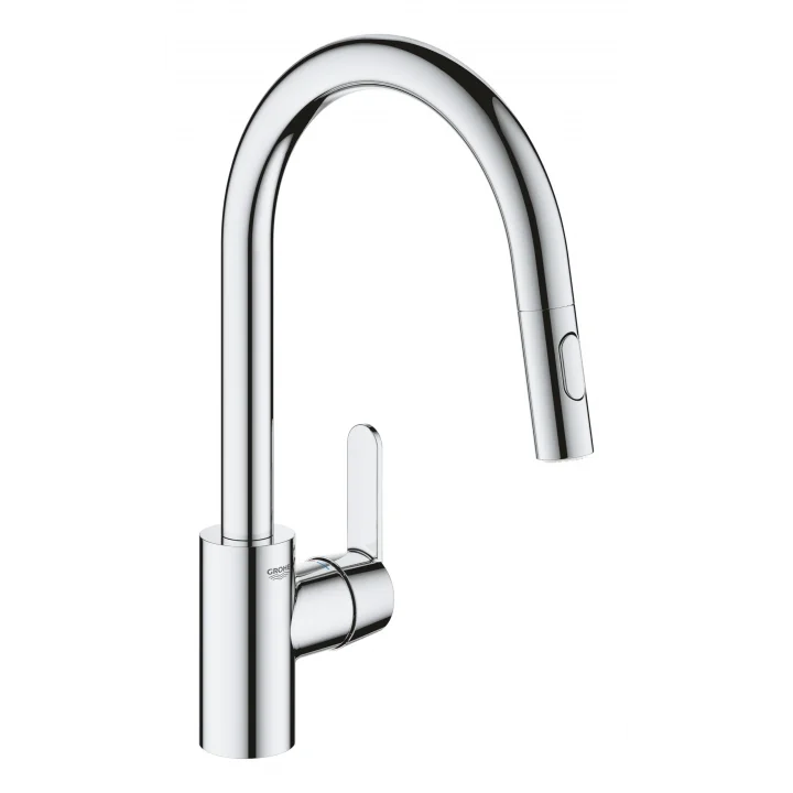 Get | Mutfak Armatürü - Tek Kollu Lavabo Bataryası, Çıkarılabilir Çift Yıkama Başlığı | C Çıkışı | Krom | 31484001