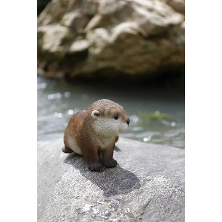 Gift Ltd 87991-A Otter Öne Eğilen Heykelcik, 18,8 cm Uzunluk