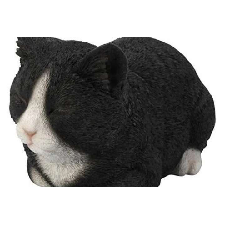 Gift Ltd Geschenk Statue, schlafende Katze, schwarz/weiß