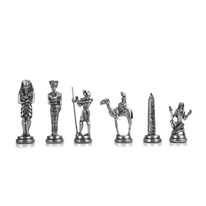 GiftHome Büyük Boy Metal Mısır Satranç Taşı Antik