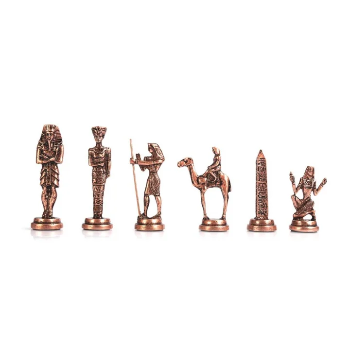 GiftHome Büyük Boy Metal Mısır Satranç Taşı Antik