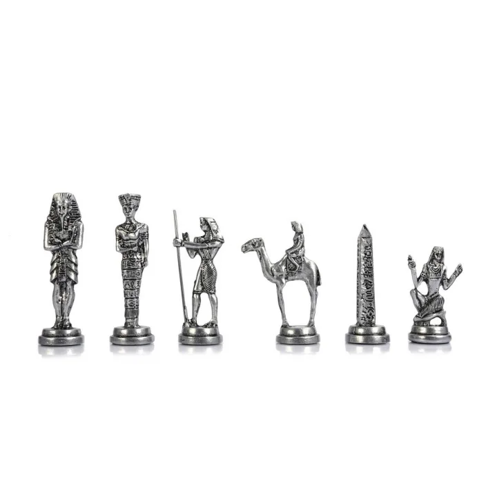 GiftHome Büyük Boy Metal Mısır Satranç Taşı Antik
