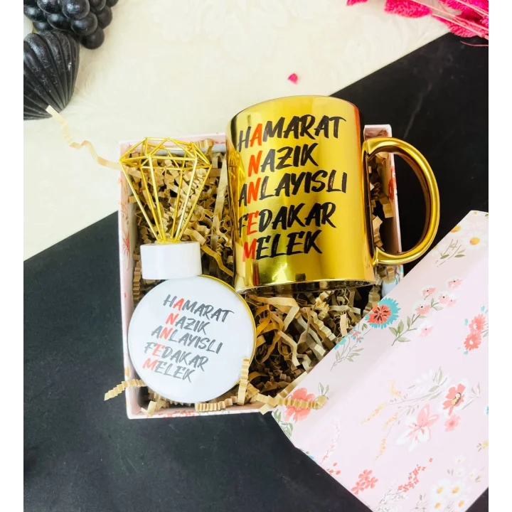 giftmoda Gold Anne Tasarımlı Mini Hediye Seti