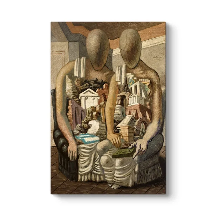 Giorgio de Chirico - Arkeologlar Tablosu 50 x 75