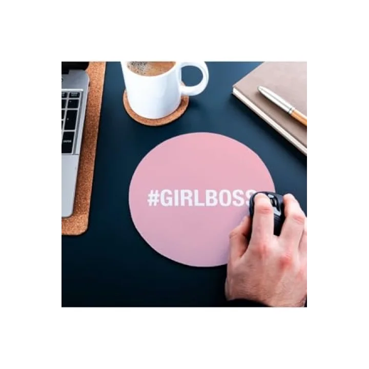 Girlboss Hashtag Tasarımlı Hediye Mousepad 20 x 20 cm