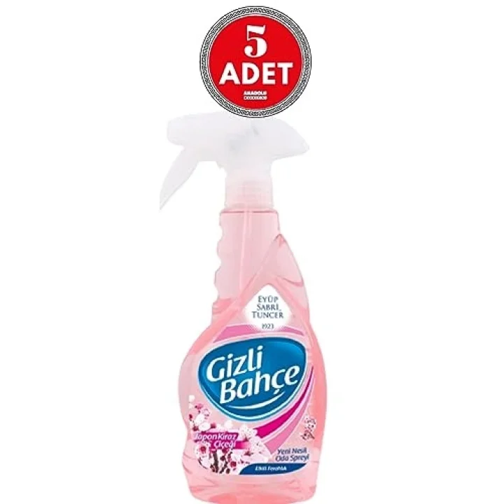 Gizli Bahçe Oda Kokusu Japon Kiraz Çiçeği 500 ml x 5 Adet