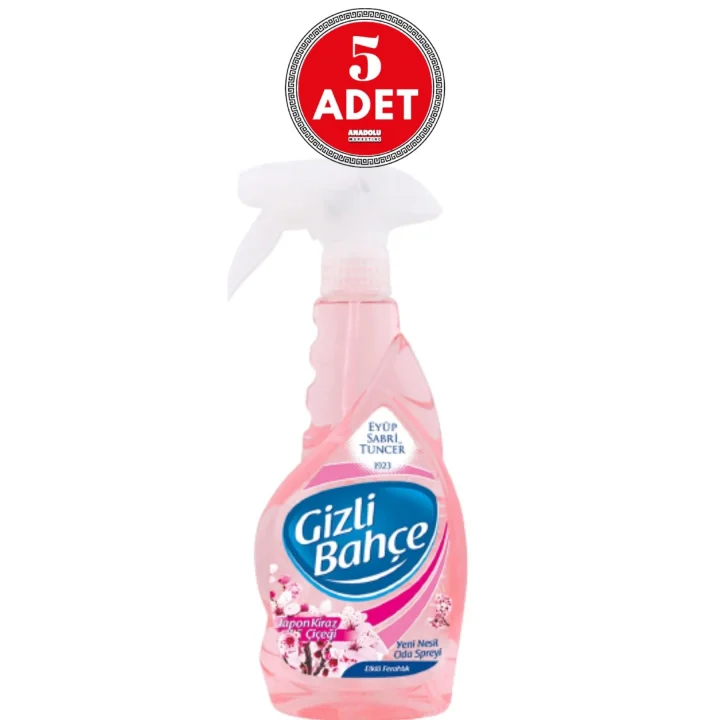 Gizli Bahçe Oda Kokusu Japon Kiraz Çiçeği 500 ml x 5 Adet