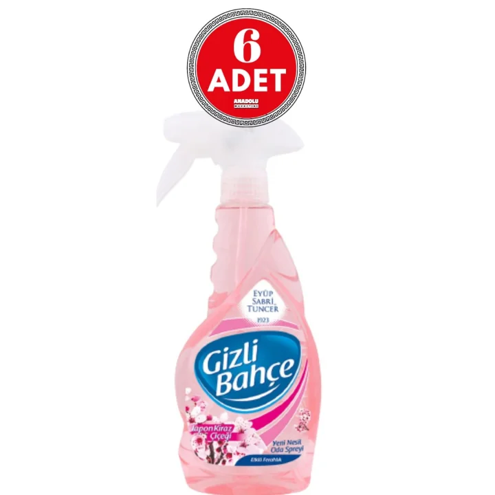 Gizli Bahçe Oda Kokusu Japon Kiraz Çiçeği 500 ml x 6 Adet