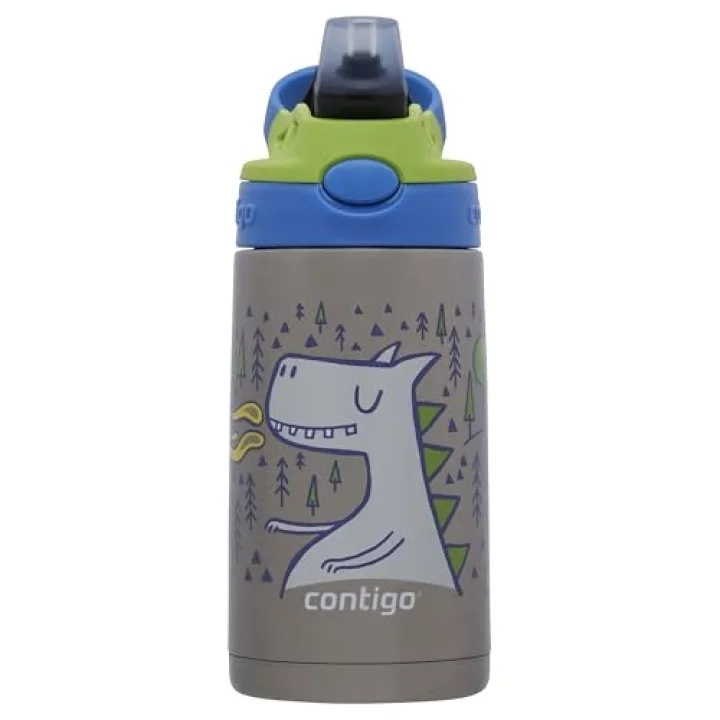Gizmo Flip Dragon Çelik Çocuk Suluğu 380 ml, Mavi