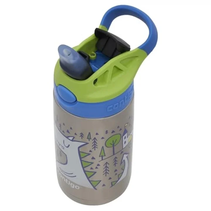 Gizmo Flip Dragon Çelik Çocuk Suluğu 380 ml, Mavi