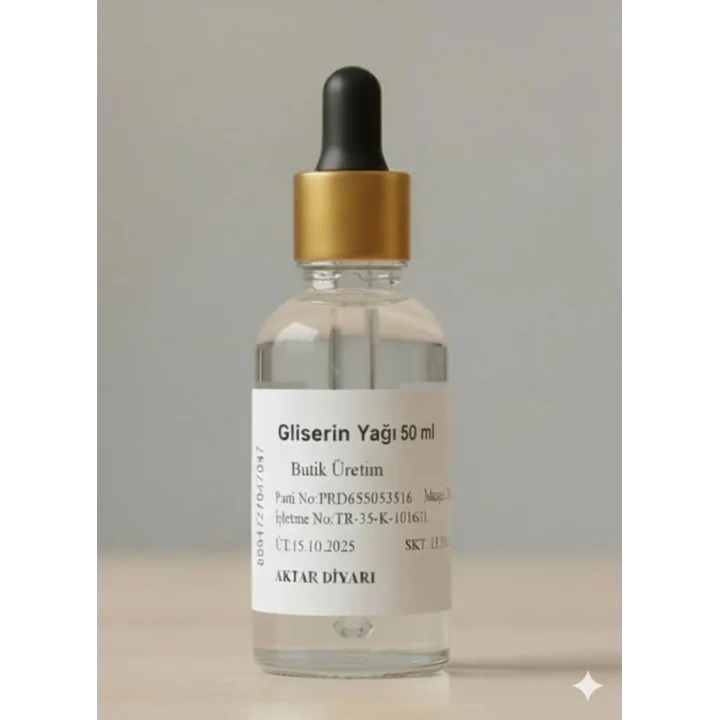Gliserin Yağı 50 ML - Cilt ve Saç Bakımı için Bitkisel Yağ, BTY-ADY89139