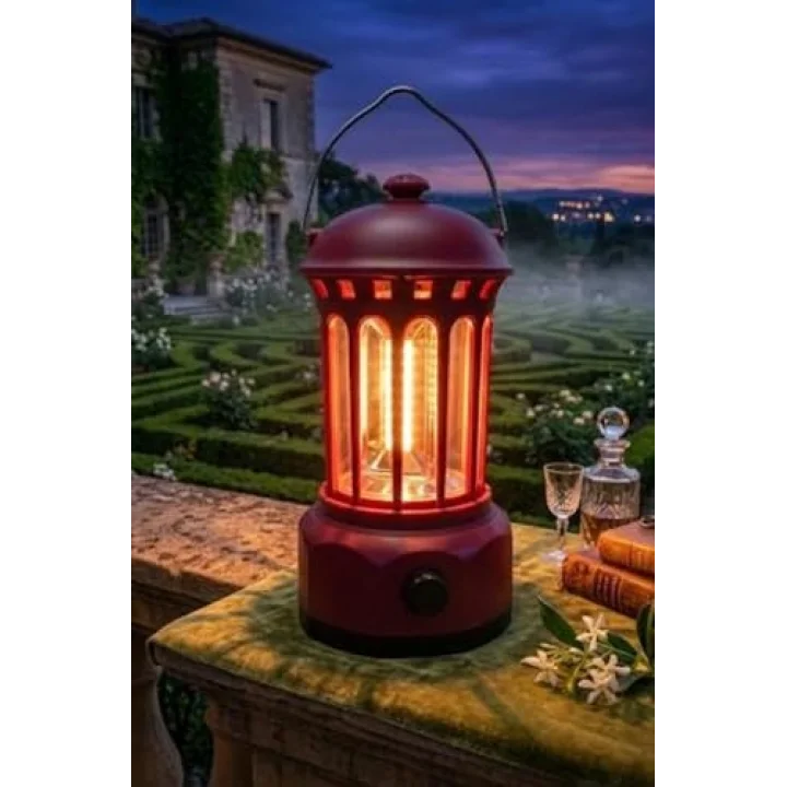 Glr L800BR Retro Tasarım Şarjlı Kamp Lambası - 250 Lümen Vintage Fener