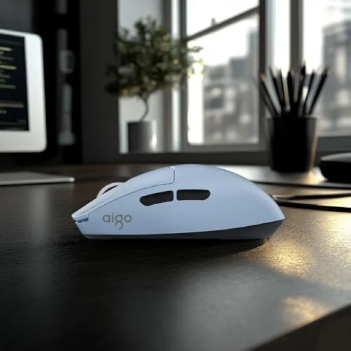 GM80 PRO Mavi Kablosuz Gaming Mouse - 26000 DPI, Ultra Hafif 48g, PAW3395 Sensör, 3 Modlu Bağlantı