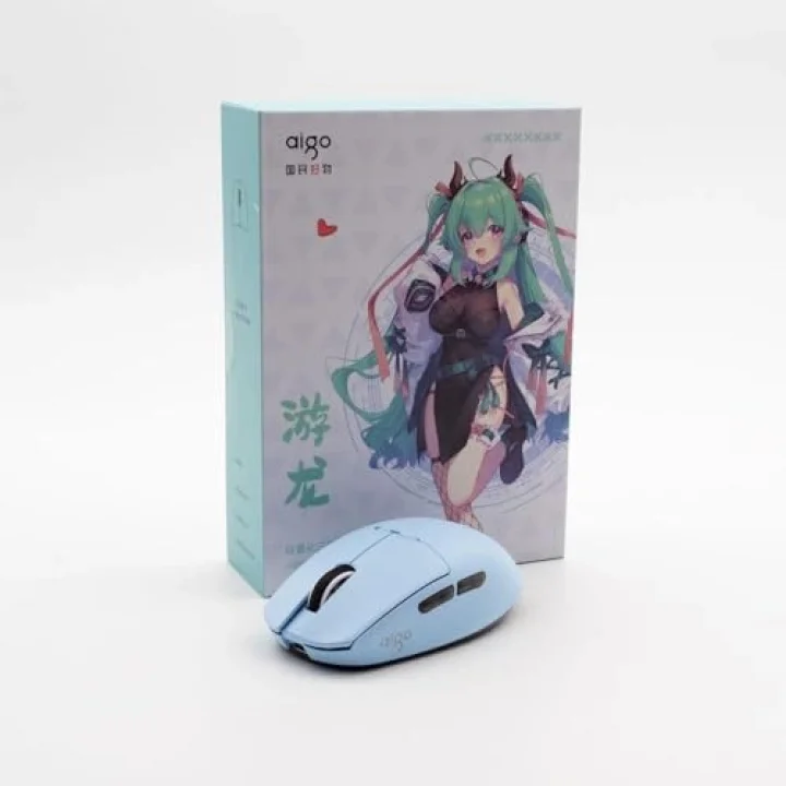 GM80 PRO Mavi Kablosuz Gaming Mouse - 26000 DPI, Ultra Hafif 48g, PAW3395 Sensör, 3 Modlu Bağlantı