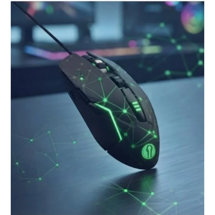 GMX7 RGB Gaming Mouse, 7 Tuşlu, Kablolu USB, Gökkuşağı LED Aydınlatmalı, Optik Oyuncu Mouse, Stalker Warrior Siyah