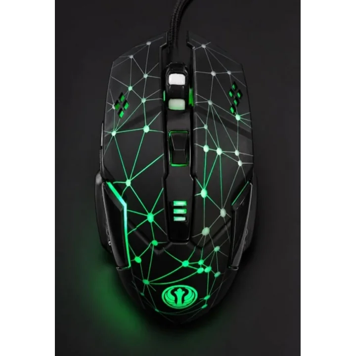 GMX7 RGB Gaming Mouse, 7 Tuşlu, Kablolu USB, Gökkuşağı LED Aydınlatmalı, Optik Oyuncu Mouse, Stalker Warrior Siyah
