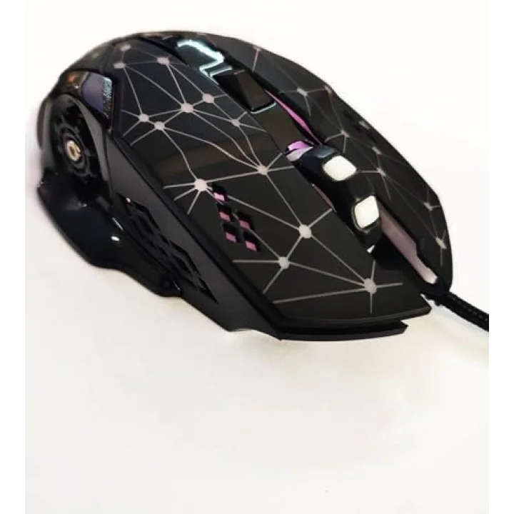 GMX7 RGB Gaming Mouse, 7 Tuşlu, Kablolu USB, Gökkuşağı LED Aydınlatmalı, Optik Oyuncu Mouse, Stalker Warrior Siyah