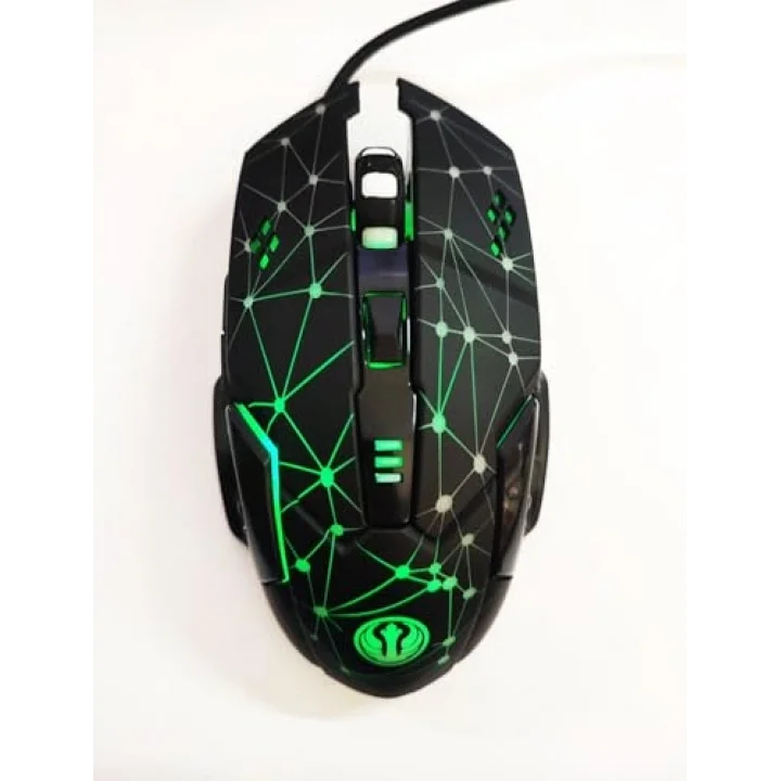 GMX7 RGB Gaming Mouse, 7 Tuşlu, Kablolu USB, Gökkuşağı LED Aydınlatmalı, Optik Oyuncu Mouse, Stalker Warrior Siyah