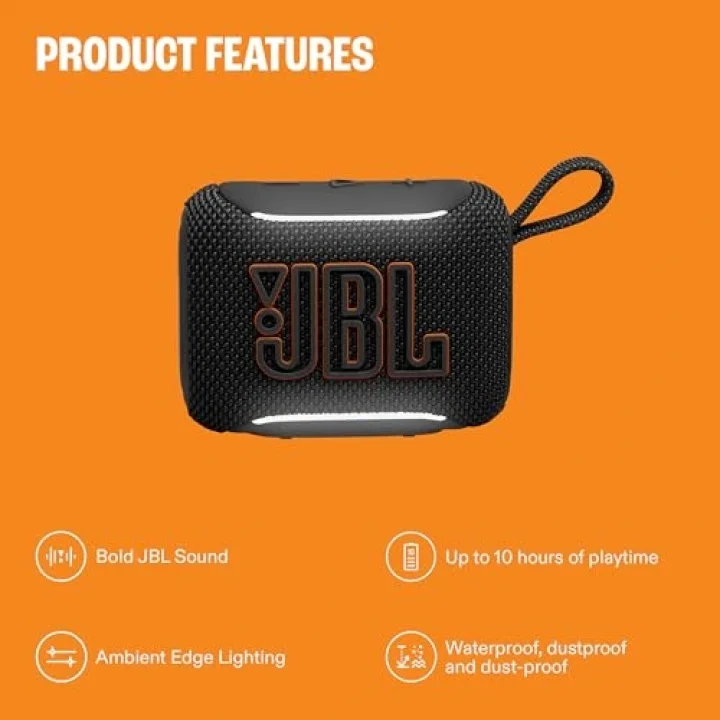 Go5, Bluetooth Hoparlör, IP67, Kırmızı
