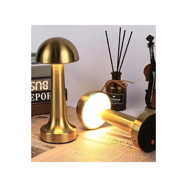 Gold Mantar Masa Lambası