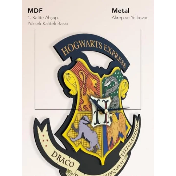 goodtime Harry Potter Hogwarts Express Figür Dekoratif Sarkaçlı Duvar Saati