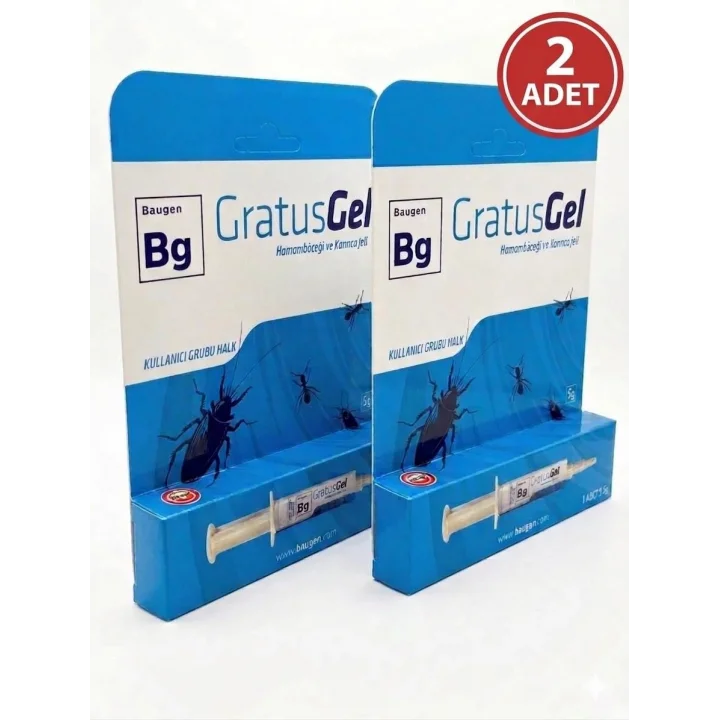 GratusGel Hamamböceği ve Karınca Kovucu Jel, Şırınga, 5g, 2 Adet