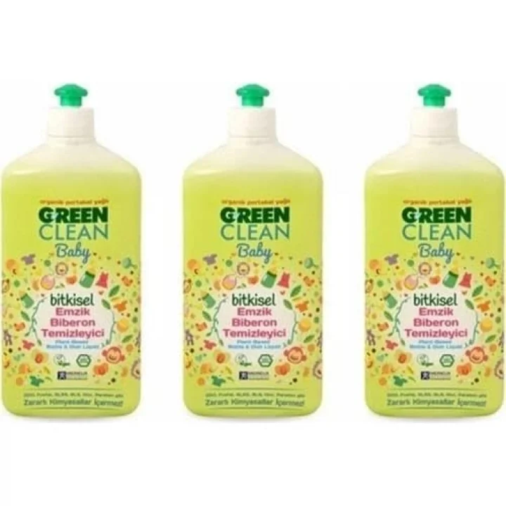 Green Clean Baby Bitkisel Biberon Emzik Temizleyici 500 ml x 3