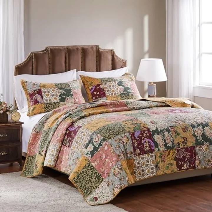Greenland Home Antique Chic Authentic Patchwork Cotton yorgan seti