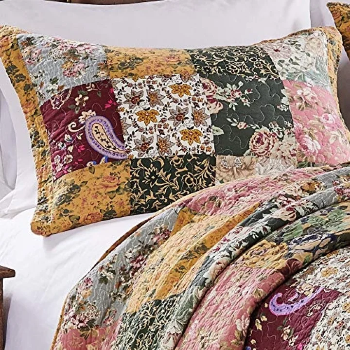 Greenland Home Antique Chic Authentic Patchwork Cotton yorgan seti
