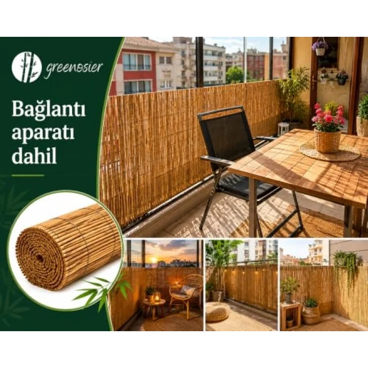 Greenosier 70cmX5m hasır kamış çit