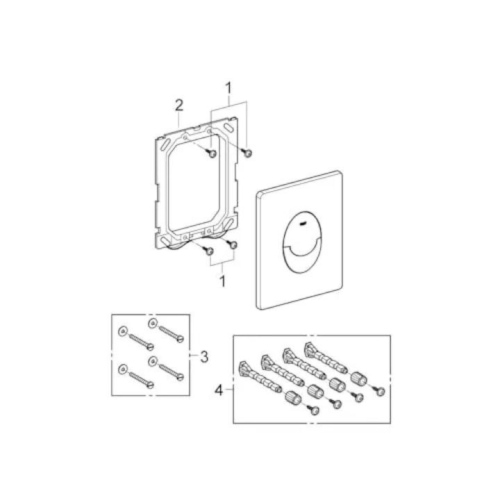 Grohe Skate Air Kumanda Paneli Mat Siyah - 38505KF0