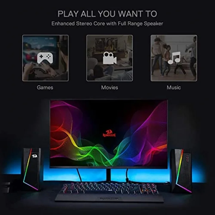 GS520 Anvil Rgb 2.0 Stereo Kablolu 2x3w Speaker