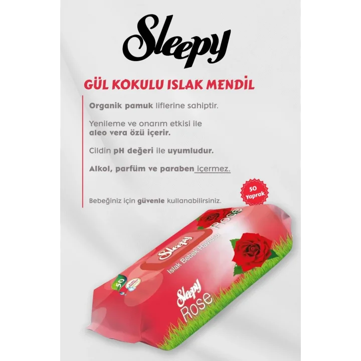 Gül Kokulu Bebek Mendili 7 AL 6 Öde Hediyeli