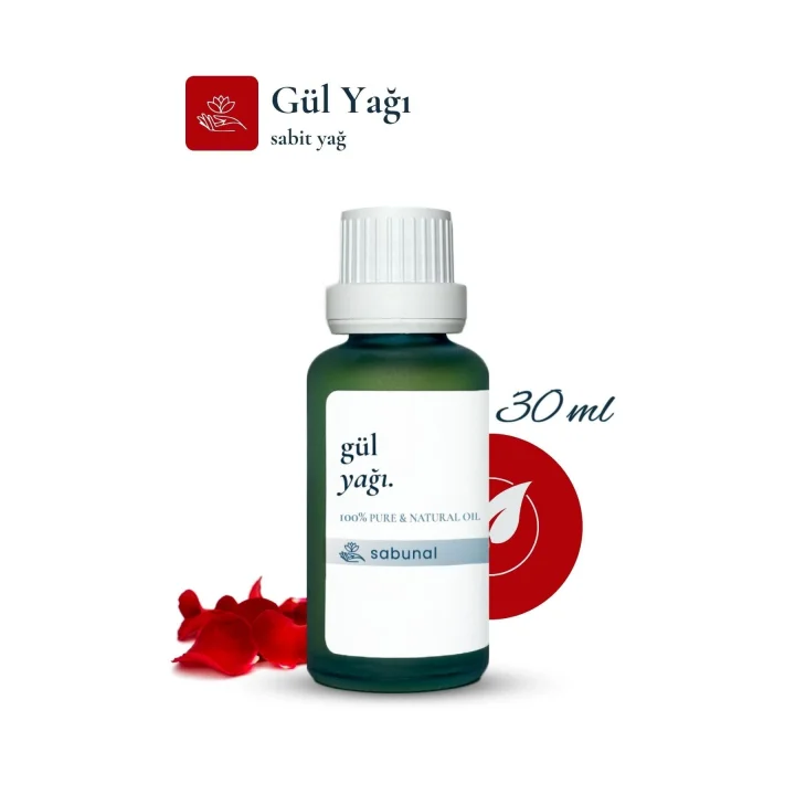 Gül Yağı 30 ml - Cilt Bakımı, Rahatlatıcı Masaj ve Aromaterapi Yağı