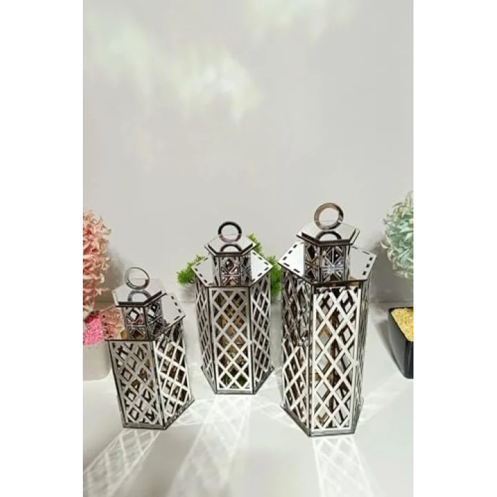 Gümüş Dekoratif Mumluk