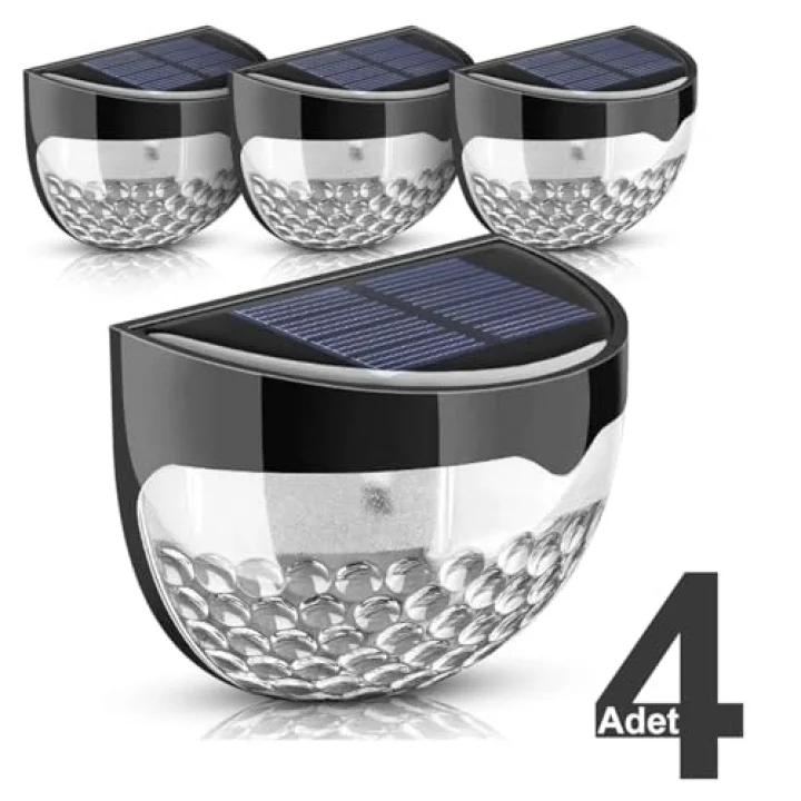 Güneş Enerjili Duvar ve Çit LED Aydınlatma 4 Adet/GT-SL23
